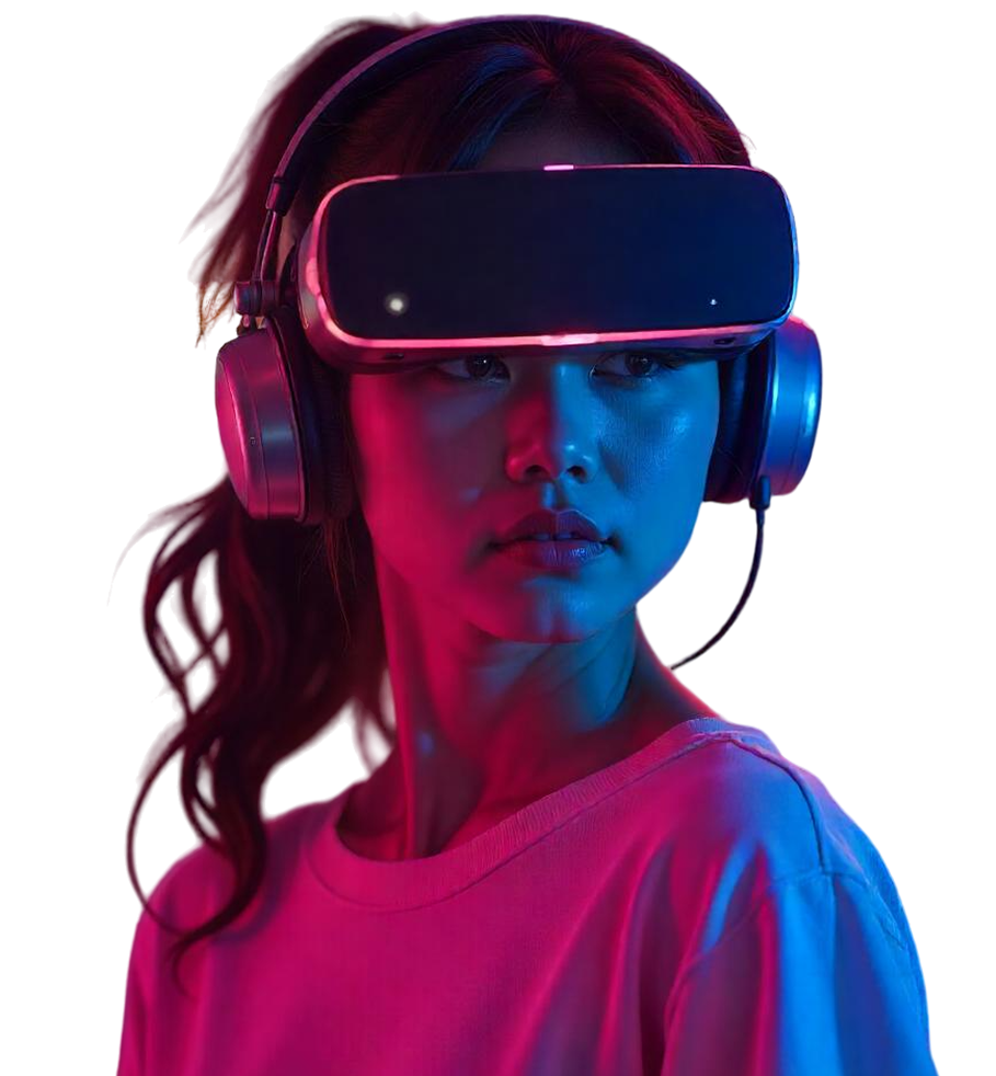 Girl with VR
